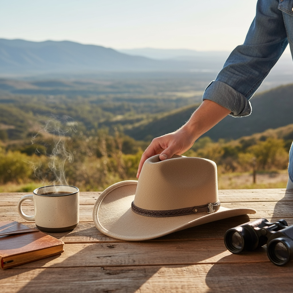 Sombrero Vaquero Fieltro de Lana 4 Sombrero Vaquero Fieltro de Lana 4