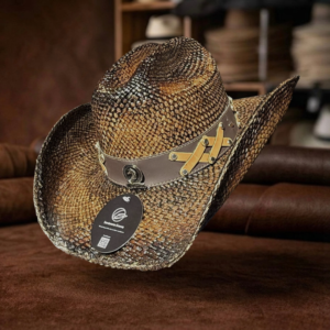 Sombrero Vaquero café madera caballo salvaje